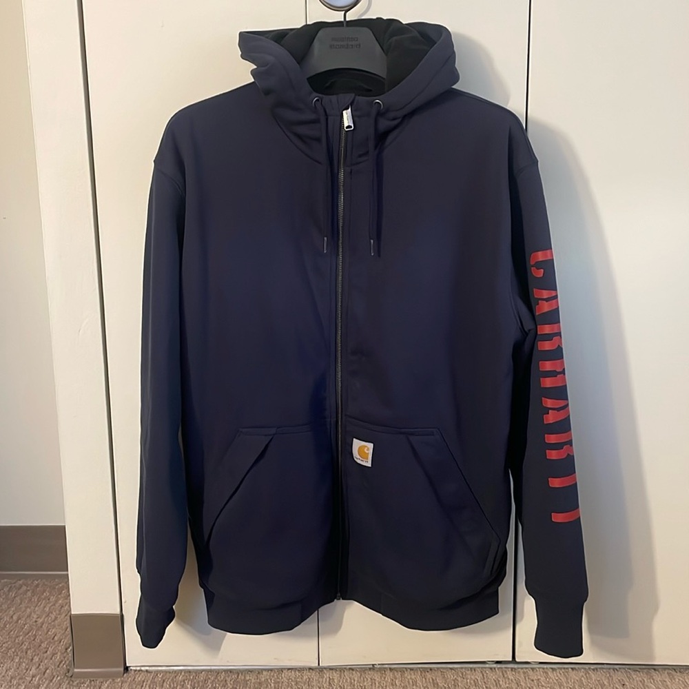 Carhatt Zip-up Hoodie Navy M